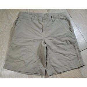 The North Face Men's 36 Shorts Nylon Hiking Utility Pockets Beige TNF